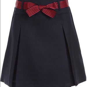 NWT Nautica Uniform 14 Navy Pleated Skirt